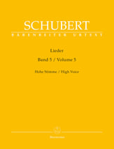 Lieder, Vol. 5 Vocal Solo & Collections sheet music cover